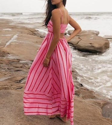 ROSA - Vestido maxi Sunset Vibes