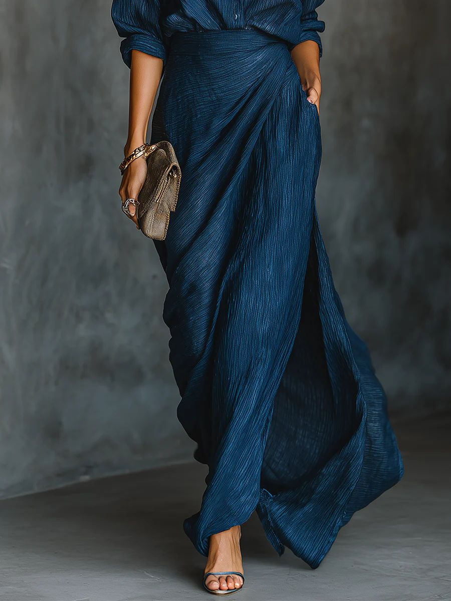 Saray | Conjunto elegante con falda larga