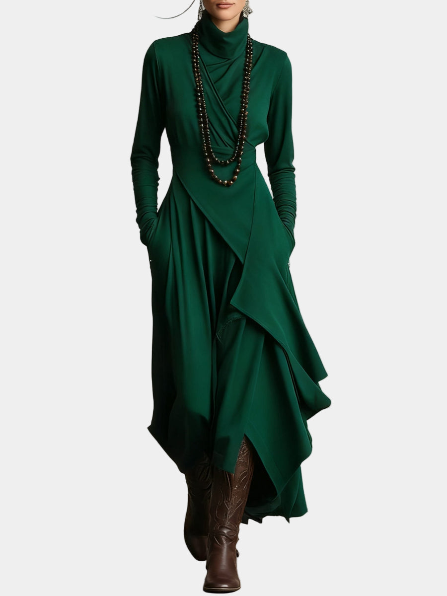 Petrina - Vestido largo asimétrico