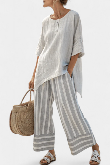 Clarisse | Conjunto Blusa Asimétrica