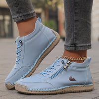 Flora| zapatos ortopédicos cómodos con cremallera