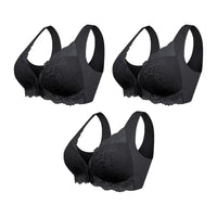 (Pack de 3) Sujetador Moldeador Cómodo Sin Aros con Cierre Frontal