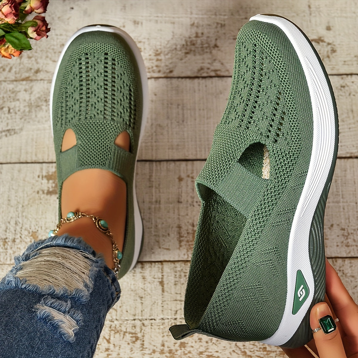 Ottilie Zapatos Slip On Transpirables Damas Ortopédicos