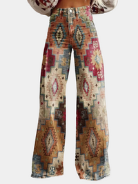 Léa - Pantalón chevron retro