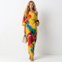 Andreza - Vestido artístico de un hombro