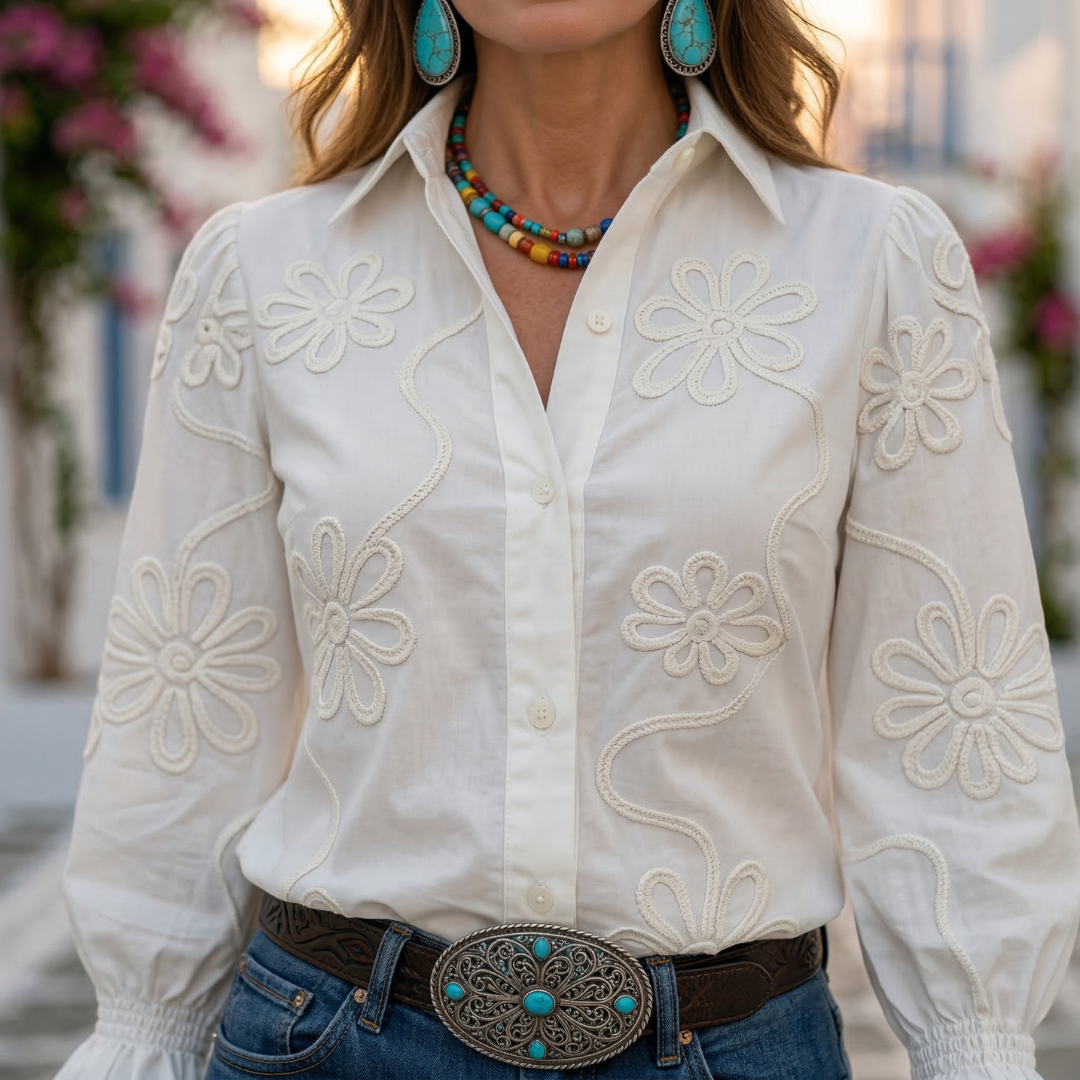 Ariane - Blusa con estampado floral