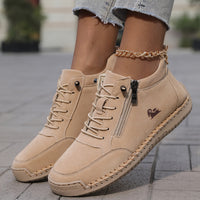 Flora| zapatos ortopédicos cómodos con cremallera