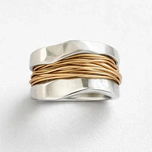 Anastasia - Anillo con detalle trenzado retro