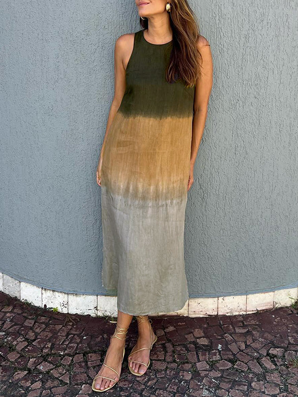 Amalia - Vestido largo de estilo natural