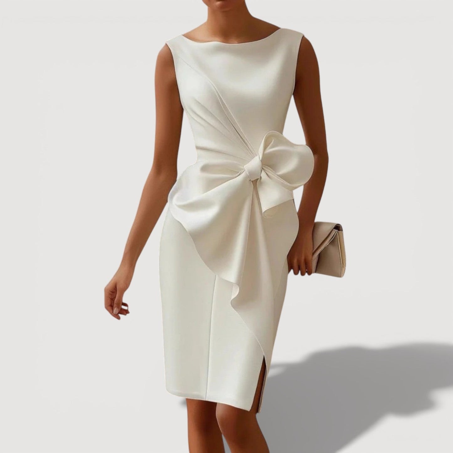 QUINN – Vestido midi estructurado