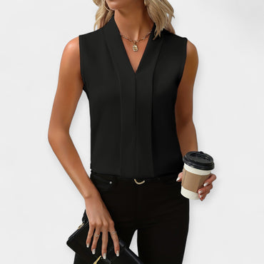 Blusa elegante sin mangas