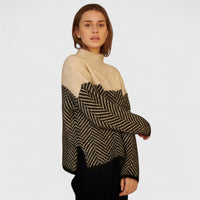 Anaís - Jersey de algodón de cuello alto
