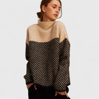 Anaís - Jersey de algodón de cuello alto