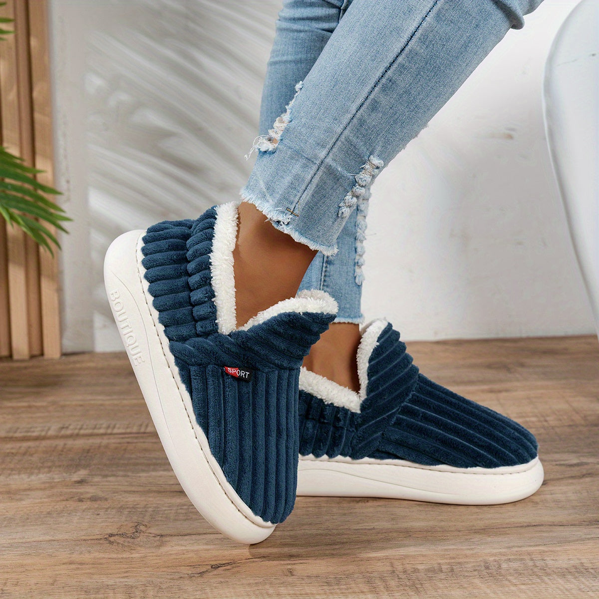 Zapatillas de casa de peluche CozyStep