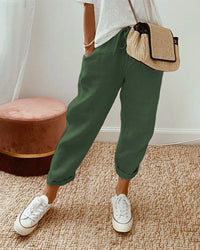 Pantalón de lino casual y elegante antitranspirante