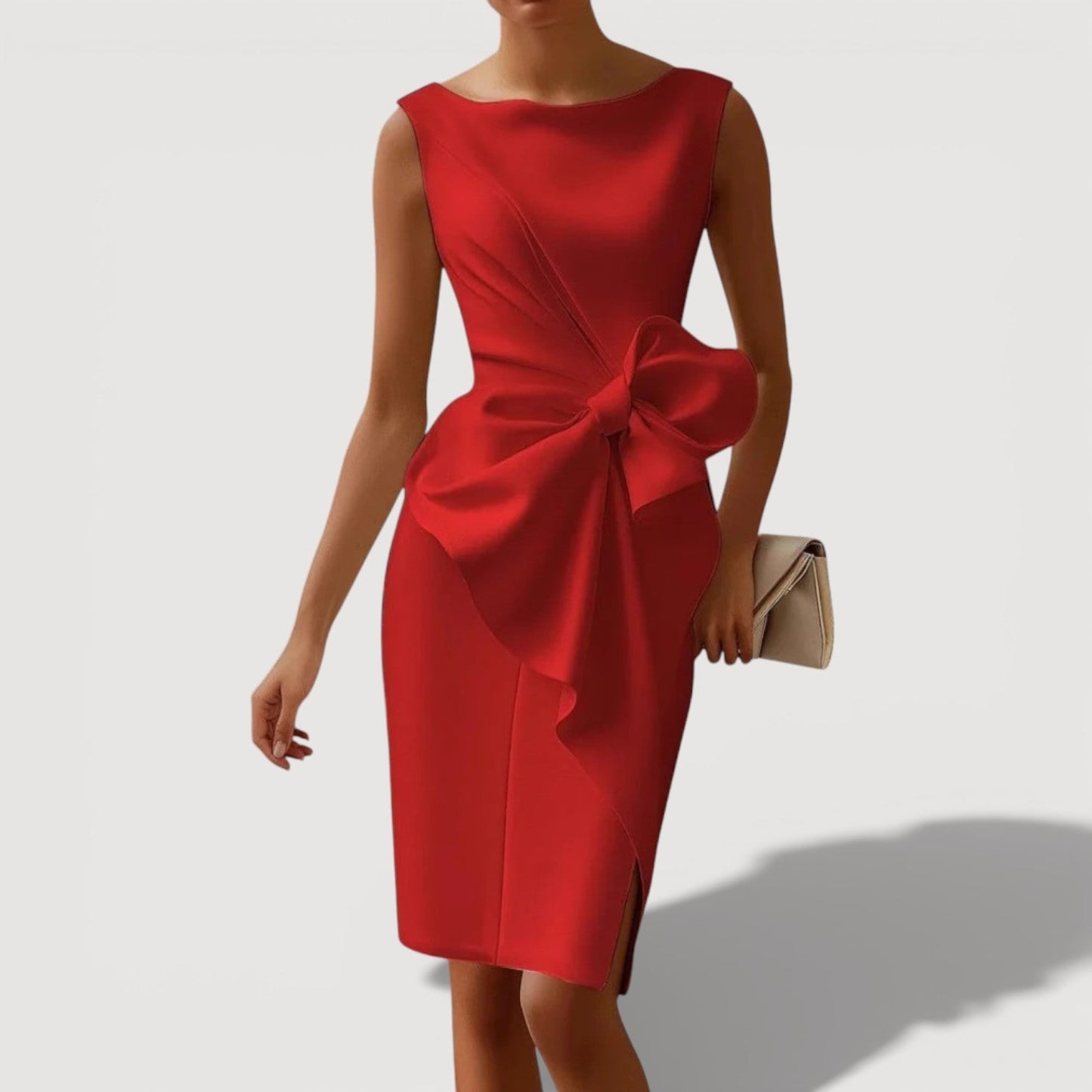 QUINN – Vestido midi estructurado