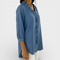 Elena - Blusa elegante con volantes