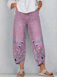 Velora | Pantalones Bordados Casual Chic