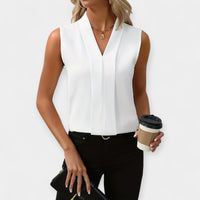 Blusa elegante sin mangas