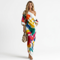 Andreza - Vestido artístico de un hombro
