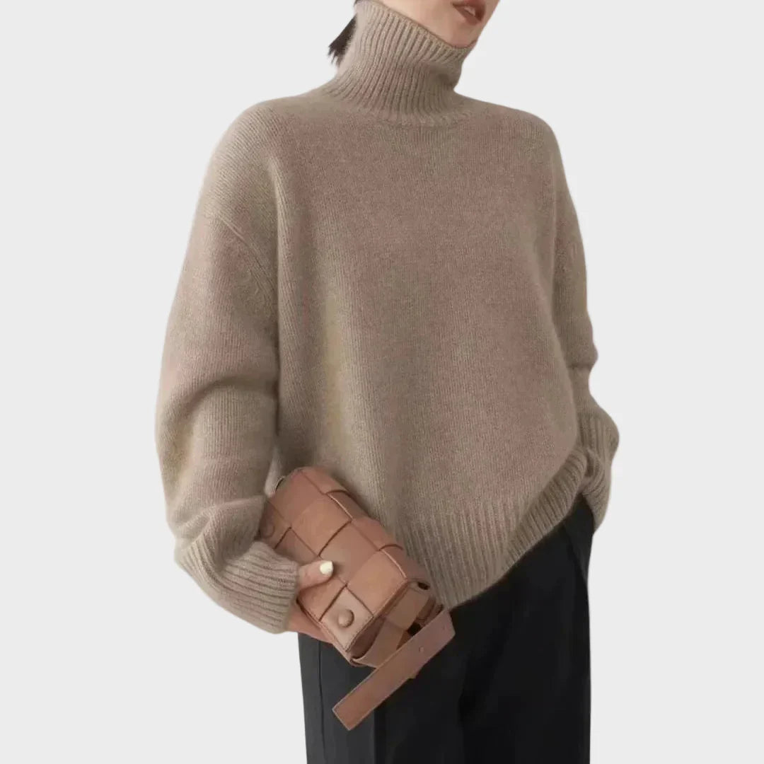 Georgia - Jersey fino de punto con cuello alto