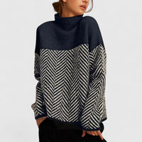 Anaís - Jersey de algodón de cuello alto