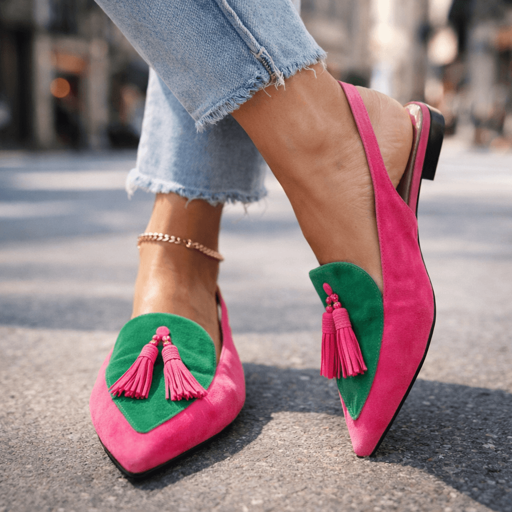 Lorena | Sandalias con Tiras y Borlas
