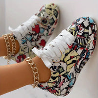 Veronika Zapatillas Diseño de Graffiti Amortiguación