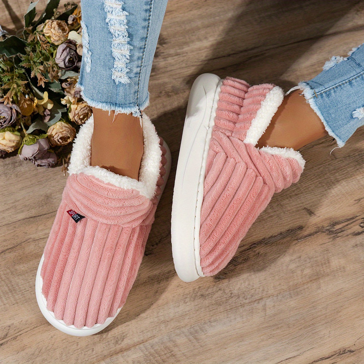 Zapatillas de casa de peluche CozyStep