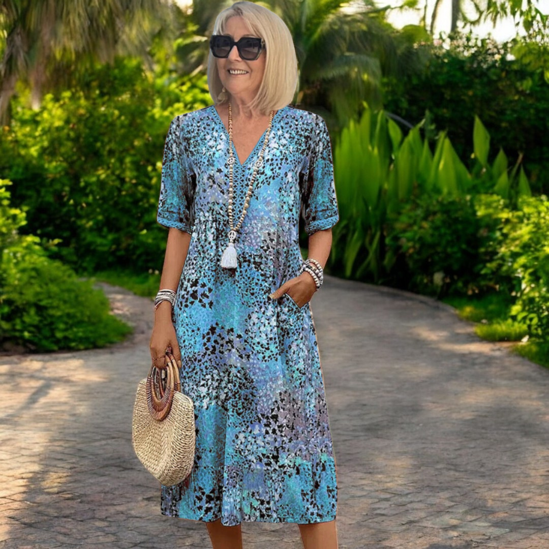 Iris | Vestido fluido y ligero con un efecto favorecedor