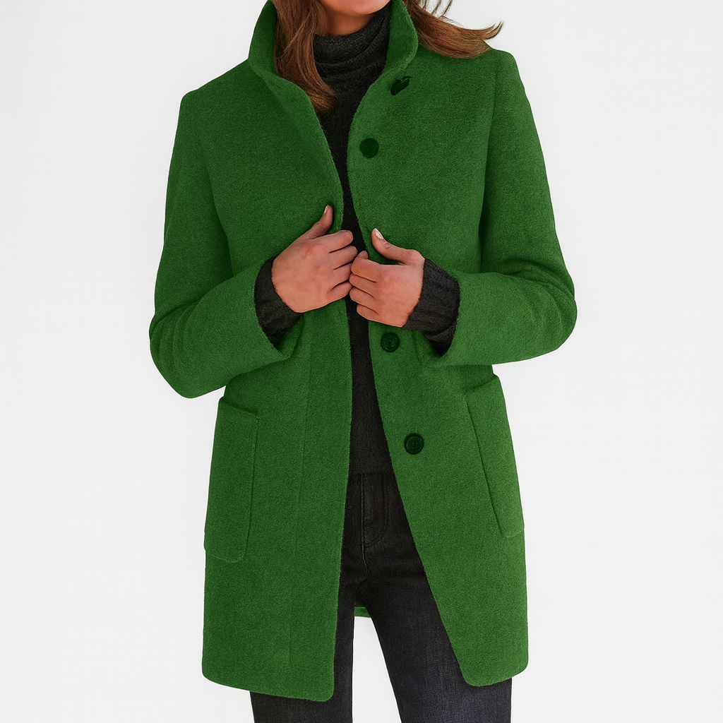 Lidia | Chaqueta de lana con cuello alto