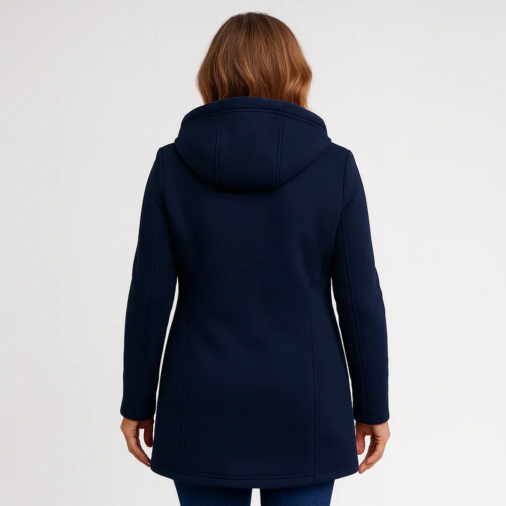 Eleonora™ – Abrigo de invierno con cremallera asimétrica