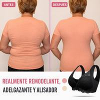 (Pack de 3) Sujetador Moldeador Cómodo Sin Aros con Cierre Frontal