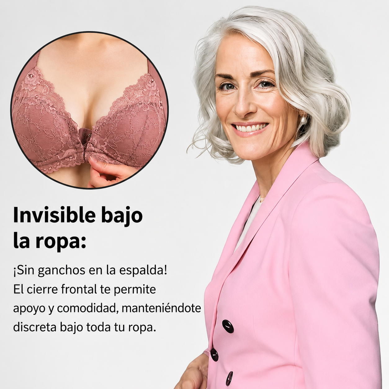 (Pack de 3) Sujetador Moldeador Cómodo Sin Aros con Cierre Frontal