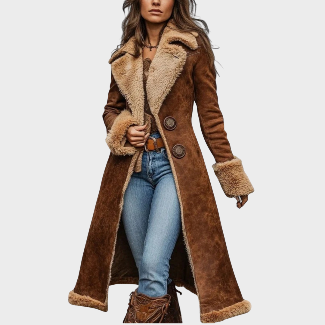 Olivia |Abrigo largo y elegante de invierno