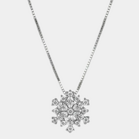 Cora - Collar de cristal con copo de nieve