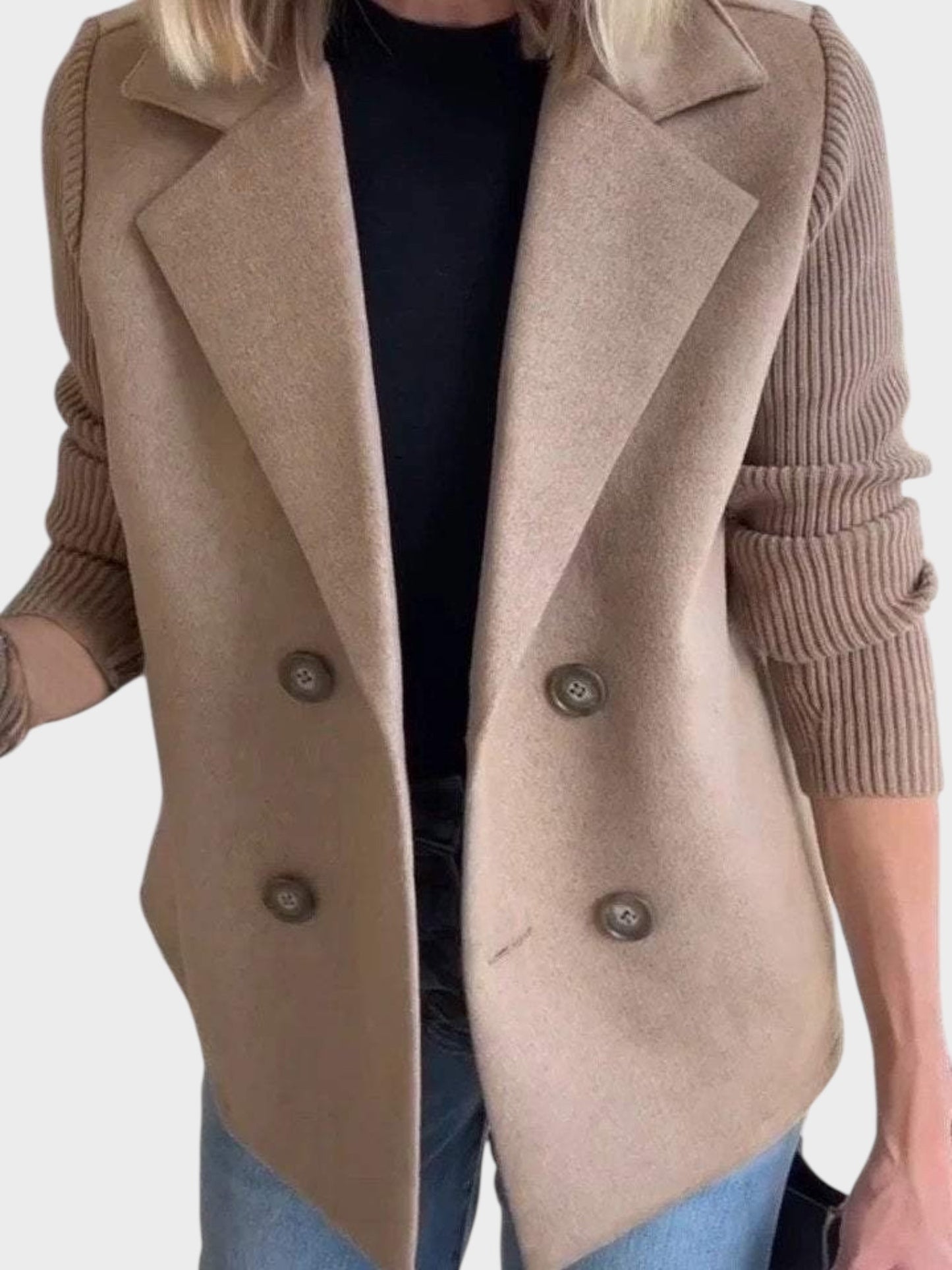 Ioanna - Blazer de punto cómodo