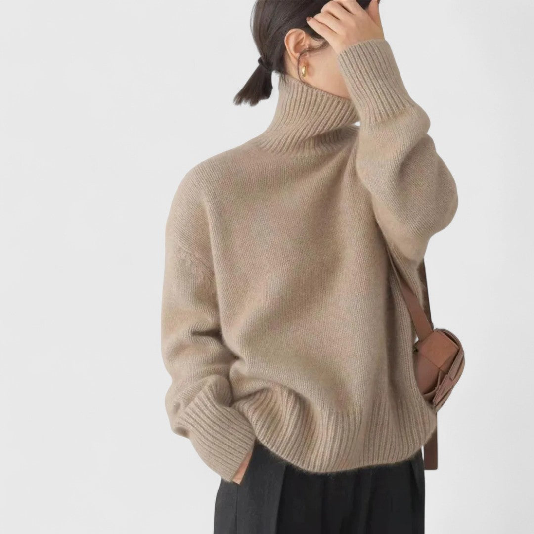 Georgia - Jersey fino de punto con cuello alto