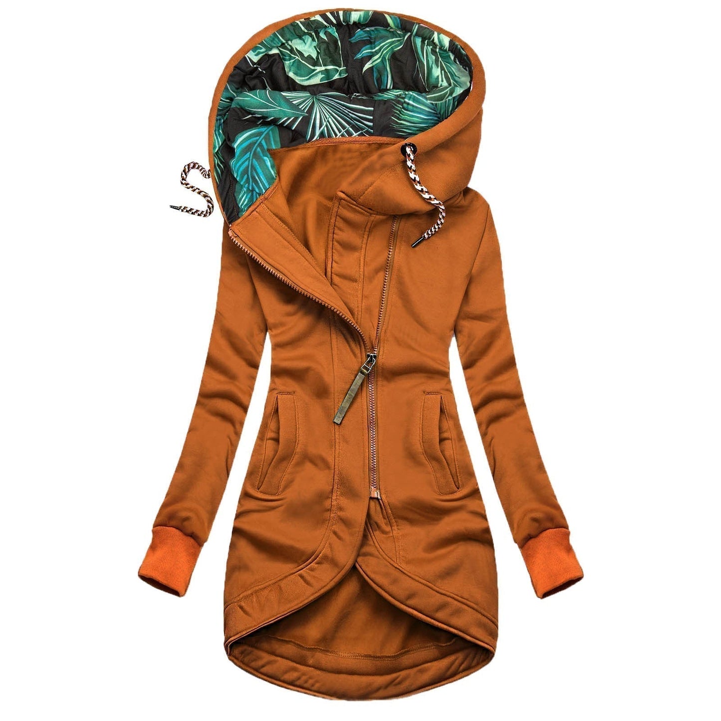 Eleonora™ – Abrigo de invierno con cremallera asimétrica