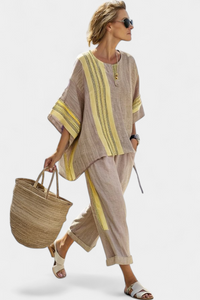 Lorena | Conjunto Boho Lino y Bambú