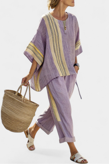 Lorena | Conjunto Boho Lino y Bambú