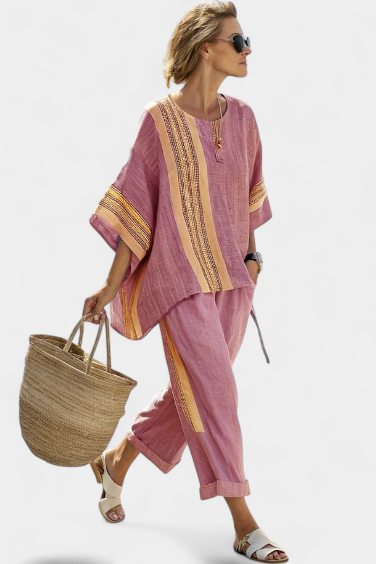 Lorena | Conjunto Boho Lino y Bambú