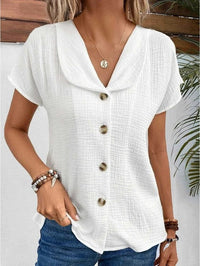 Top Léa con botones y cuello