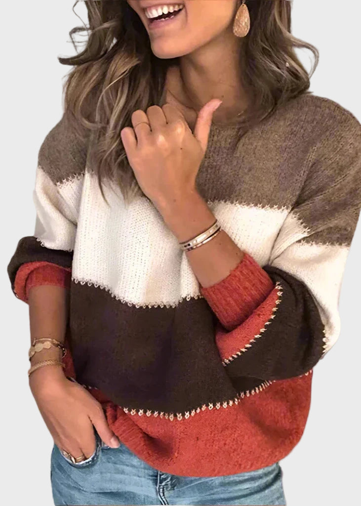 Jersey de punto cuello vuelto
