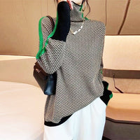 Aristea - Jersey de cuello alto con rayas en contraste