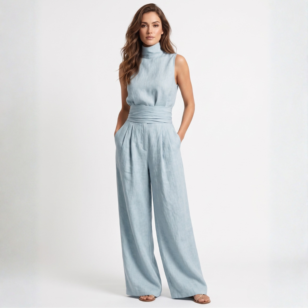 Rhea - Conjunto de blusa sin mangas