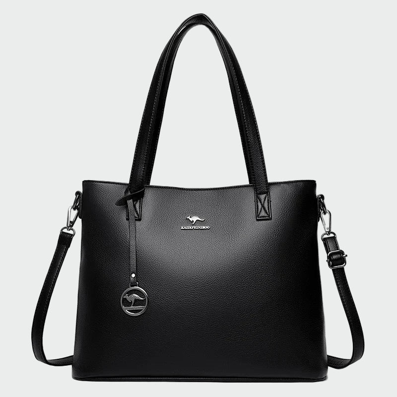 Bolso Tote Elegante Burdeos