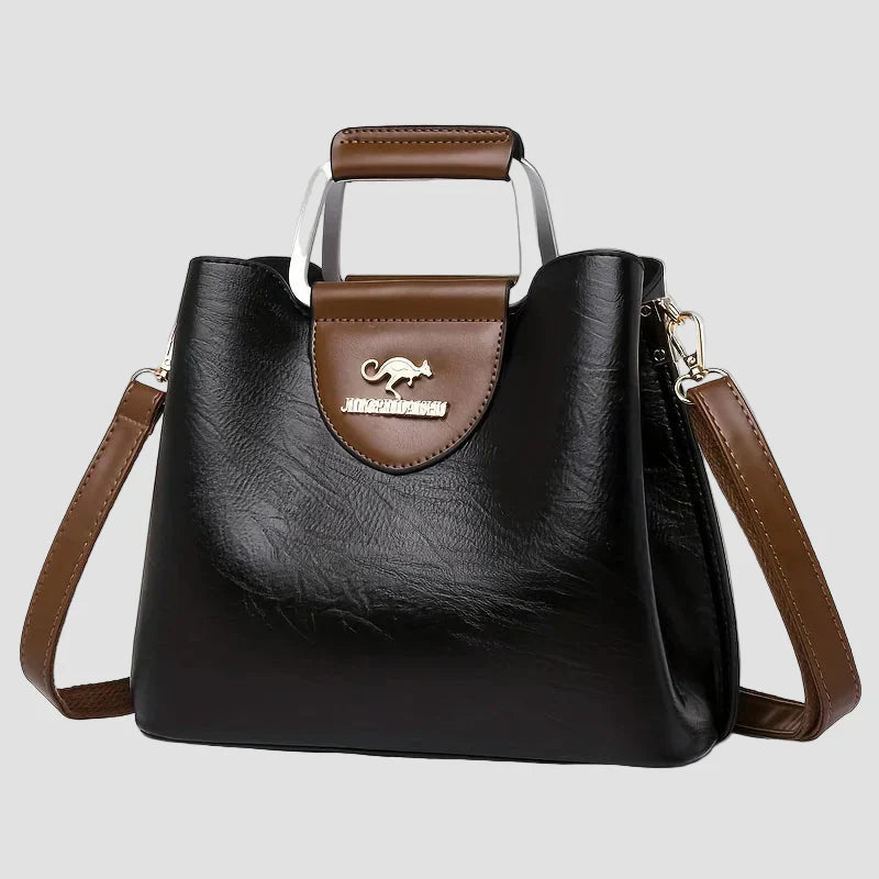 Adela - Bolso de piel bicolor