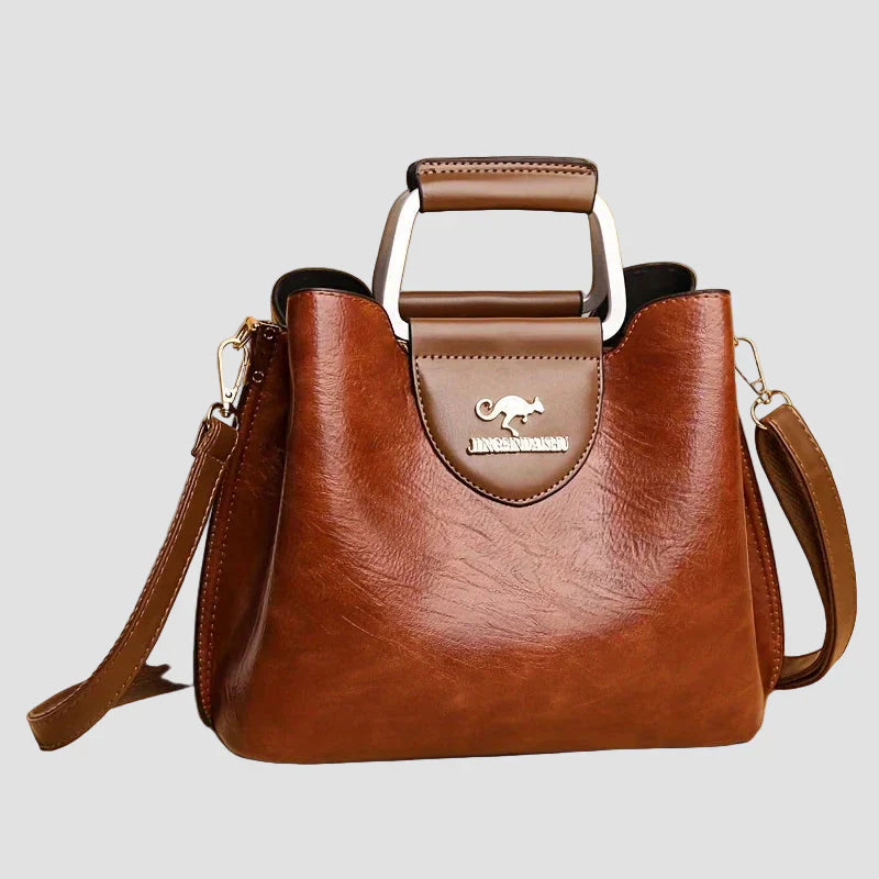 Adela - Bolso de piel bicolor
