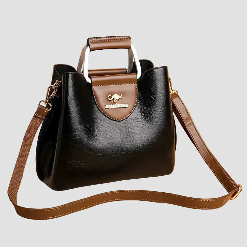 Adela - Bolso de piel bicolor